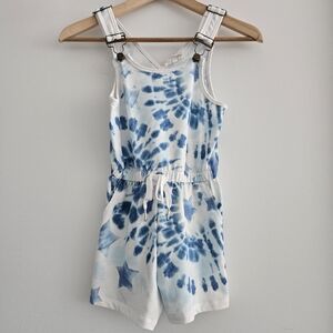 Hannah Banana Girls Blue Tie-Dye Romper Size 5